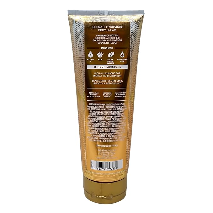 Bath & Body Works Touch Of Gold Fragrance Mist and Body Cream Duo Set with a Natural Oats Bar Soap - Full Size