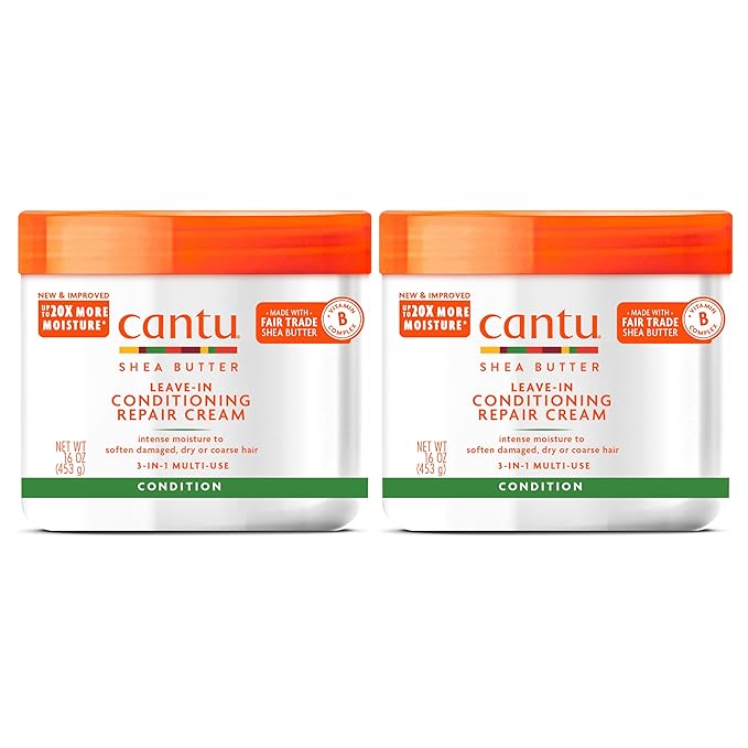 Cantu Leave-In Conditioning Repair Cream with Shea Butter, 16 oz (Pack of 12)