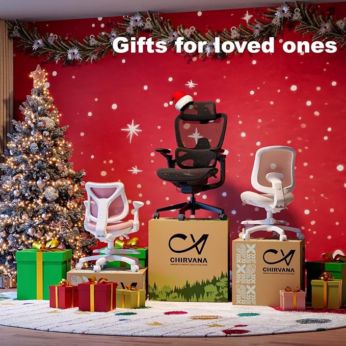 Ergonomic Office Chair with Adjustable 3D Lumbar Support, Mesh Computer Chair 5D Armrests, Home Desk Chair with 4D Headrest, 90-130°Tilt, BIFMA Certified, Model Zen (Grey)