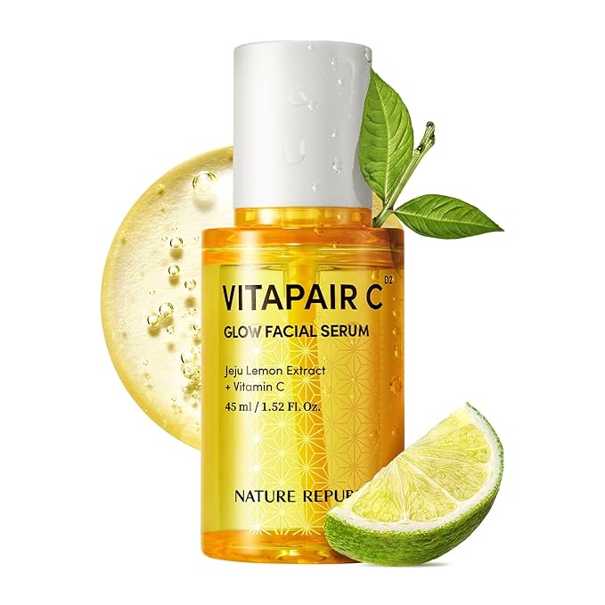 Nature Republic Vitapair C Glow Facial Serum | Hydrating Face Serum for Radiance & Glow, Even-Looking Skin Tone, Korean Skincare, 45ml / 1.52 fl oz
