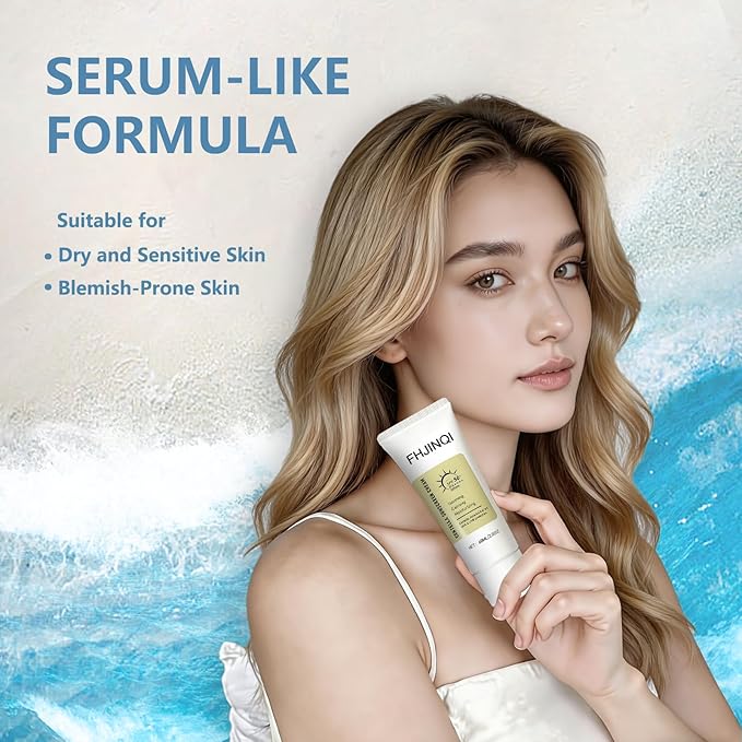 Centella Calming Sunscreen SPF50 PA++++, Daily Moisture Sunscreen Centella Asiatica No White Cast, Lightweight & Non-Greasy Sun Screen for Oily Sensitive Skin