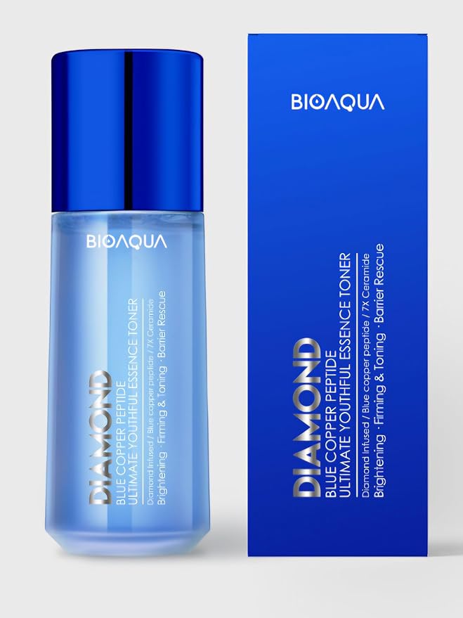 Diamond Blue Copper Peptide Essence Toner, Brightening and Firming, Youth-Restoring Facial Toner