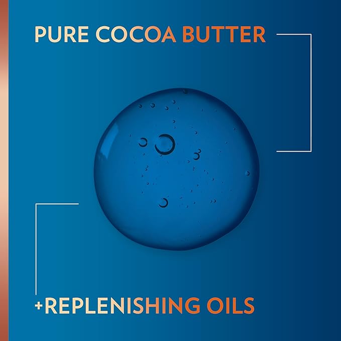 Vaseline Intensive Care Cocoa Radiant for Glowing Skin Body Gel Oil Made with Pure Cocoa Butter + Replenishing Oils 6.8 oz