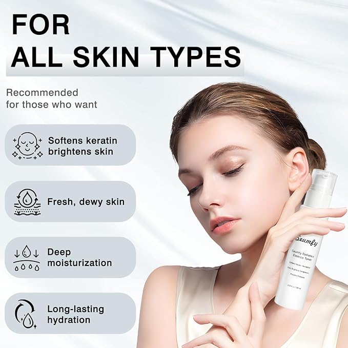 Collagen Booster Essence Toner Serum Anti Wrinkle Hydrating Face Exfoliator Serum Toner Essence with Multiple Natural Extracts for All Skin Types,120ML/4.28 Fl.Oz