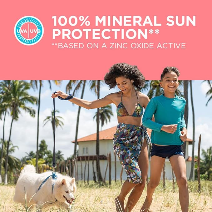 Coppertone Kids Roll On Sunscreen Lotion SPF 50,Tear Free Kids Sunscreen with Blue Color and Zinc Oxide Sun Protection,2.5 Fl Oz Tube,(Pack of 2)