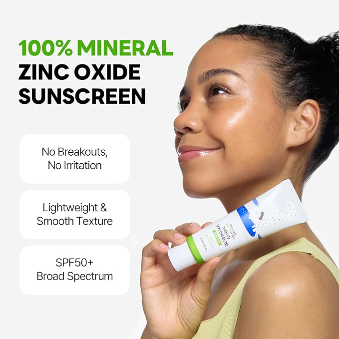 ROUND LAB Birch Juice Mild-up Mineral Sunscreen & 1025 Dokdo Cleansing Oil Set, Lightweight UV Protection + Deep Cleansing Duo, Daily Skincare Routine for Sensitive Skin, Korean Skin Care