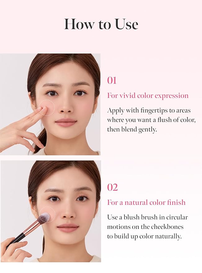 Soft Blur Cheek 04 Milky Peach, Silky Air-Blur Powder Blush for Smooth Pore Blurring Finish, Lightweight Buildable Color, Natural Radiance, Long-Lasting Wear, Soft Blush, Korean Makeup