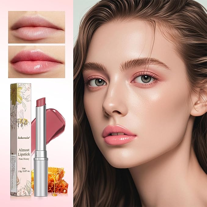 Charm Kiss Honey Black Lip Balm Hydrating Sheer Lipstick, Pink Honey, Natural Glossy Lips Balm, Nourishing and Hydrating Lip Gloss for All Skin Tones