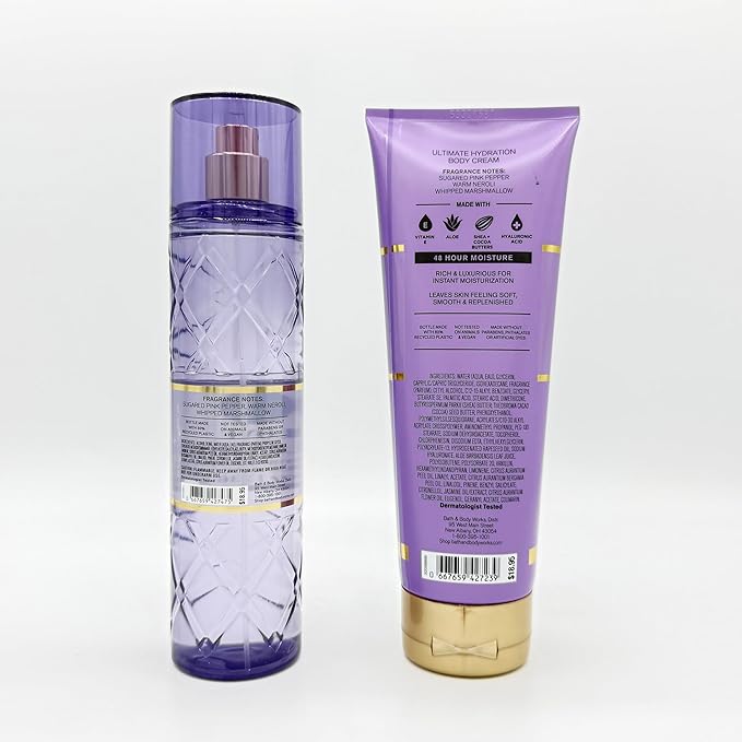 Bath & Body Works LOVE UNLEASHED 2-Piece Set | Includes: 8-Ounce Fine Fragrance Mist and 8-Ounce Ultimate Hydration Body Cream
