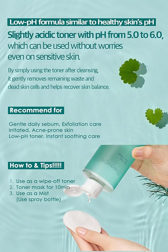 Tea Tree CICA 80 Toner – K-Beauty Calming & Exfoliating Face Toner for Sensitive, Oily Skin | Daily Skin Prep with 80% Tea Tree Water | Pore & Sebum Control