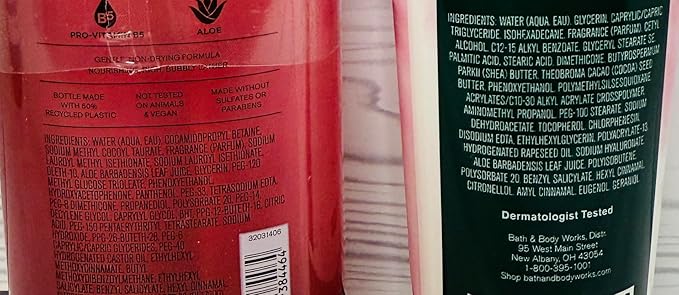 Bath & Body Works Women Plumeria Ultimate Hydration Body Cream and Body Gel Wash 2 Piece Set