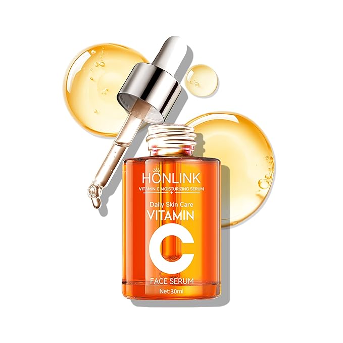 Facial Vitamin C Serum, 5X Vitamin C Face Essence with Hyaluronic Acid, Moisturizing Serum, Enhance Radiance & Even Skin Tone, 30ml