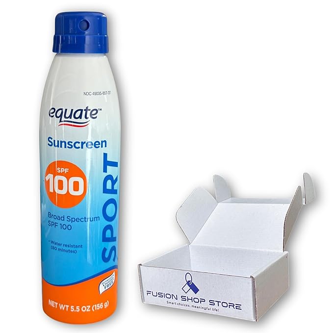 Sunscreen SPF 100- Sport Broad Spectrum Spray (Pack of 1), Boxed By Fusion Shop Store