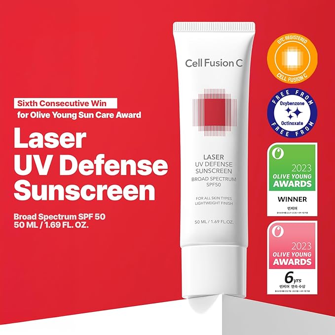 Cell Fusion C Viral Dark Spot Care Duo — Vita Shot Ampoule + Laser UV Defense Sunscreen SPF 50 Set | Dark Spot Correcting + Sun Protection | Sensitive Skin Safe, Korean Skincare Set