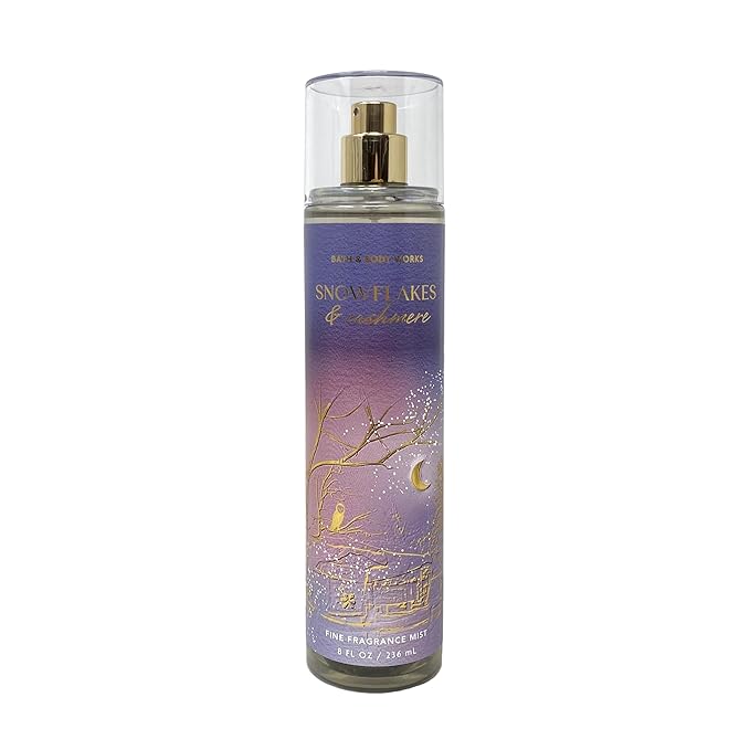 Bath & Body Works - Snowflakes & Cashmere - 3 pc Bundle Trio -Shower Gel, Fine Fragrance Mist and Body Lotion - Winter 2021