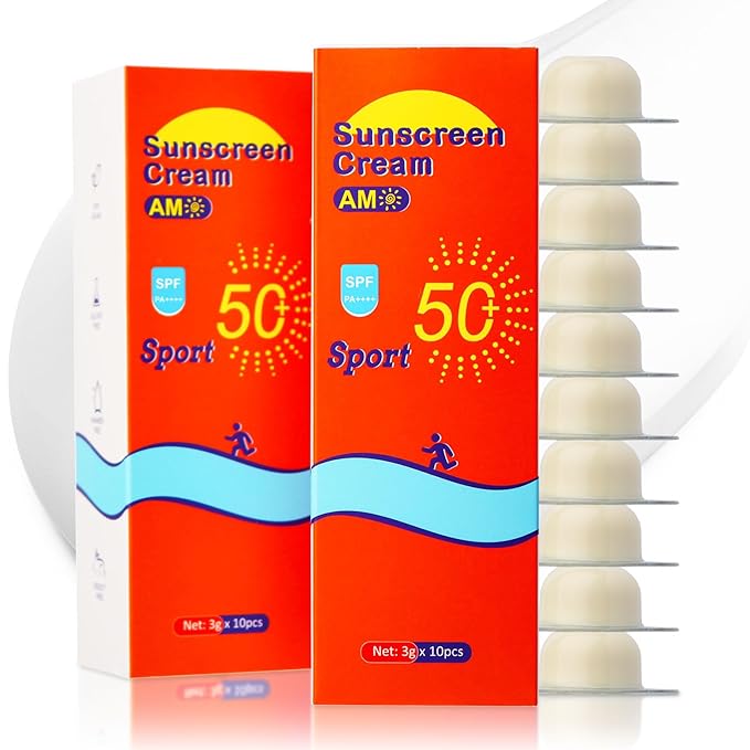 20 Pods Mini Sunscreen Bulk – SPF 50 Travel Size Packets, Small Sunblock for Face & Body, Bulk Sunscreen for Vacation, Beach & Outdoor Use 20 x 0.12 FL OZ
