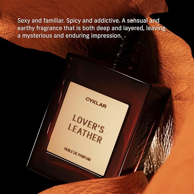 CYKLAR Perfume Oil for Skin – Lover’s Leather Scent – Spicy, Sensual & Earthy Perfume Fragrance with Saffron, Leather & Sandalwood Notes – 30ml
