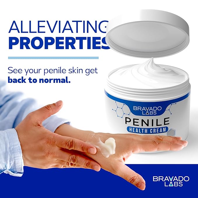 Premium Penile Health Creme for Men – Daily Moisturizer for Dry Skin - Supports Foreskin Restoration - Sensitivity & Tight Intimate Area Relief - 4oz