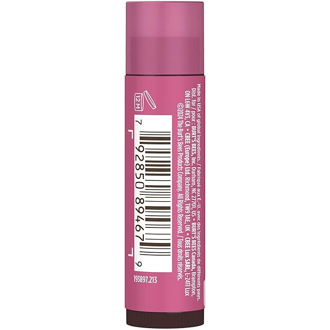 Burt's Bees 100% Natural Tinted Lip Balm, Sweet Violet, 0.15 Oz, Pack of 2