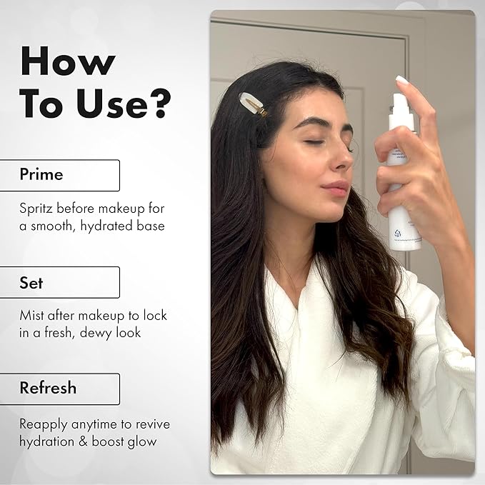 Dew It Now Hydrating Face Mist Spray – Ceramides, Squalane & Argan Oil | Barrier Repair Facial Mist for Sensitive Skin | Lightweight Glow Mist Toner | 120ml