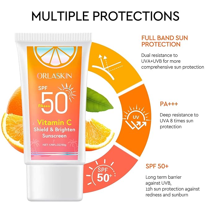 Sunscreen SPF 50 - Dry Waterproof Non-Greasy Broad Spectrum Body & Face Sunscreen Lotion for Sensitive Skin - On-the-Go Days Fast-Absorbing, Water and Sweat Resistant (Travel-Size Sunscreen)