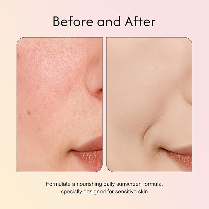 Collagen Sunscreen for Face SPF 50 - No Cast & Hydrating Daily Sunscreen, Lightweight Non-Sticky Formula for Healthy-Looking Skin, All Skin Types & Sensitive Skin (1 Pack)