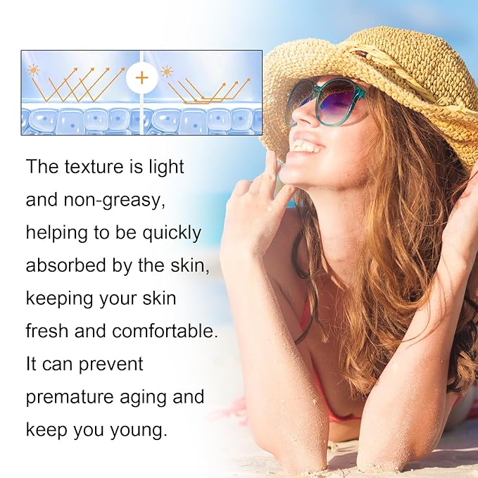 Sunscreen SPF 100, Sunscreen For Body & Face, Broad Spectrum SPF + Antioxidants, Oil Free, For Sun Sensitive Skin, Oxybenzone Free