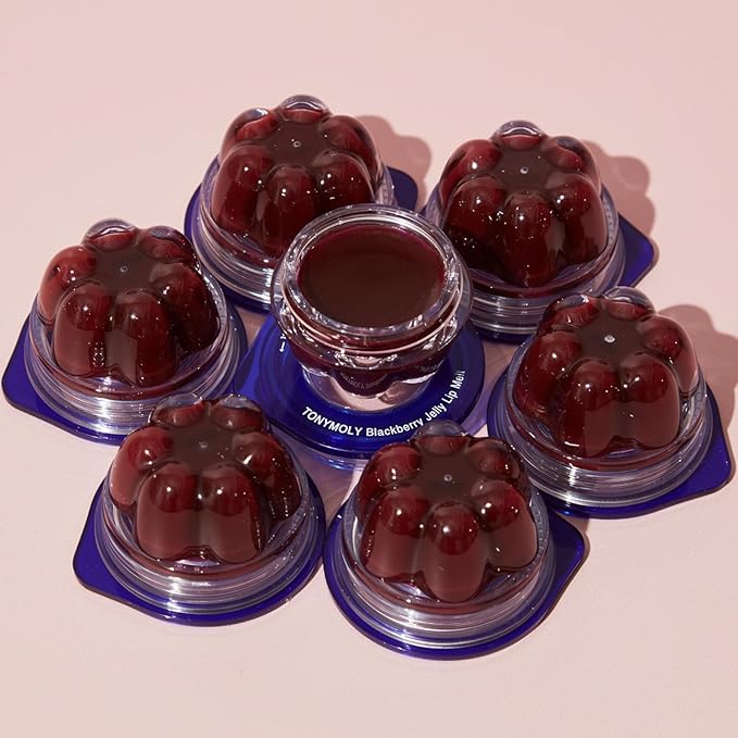TONYMOLY Jelly Lip Melt, Moisturizing, Hydrating & Nourishing Lip Balm Treatment, Blackberry 0.31 oz.