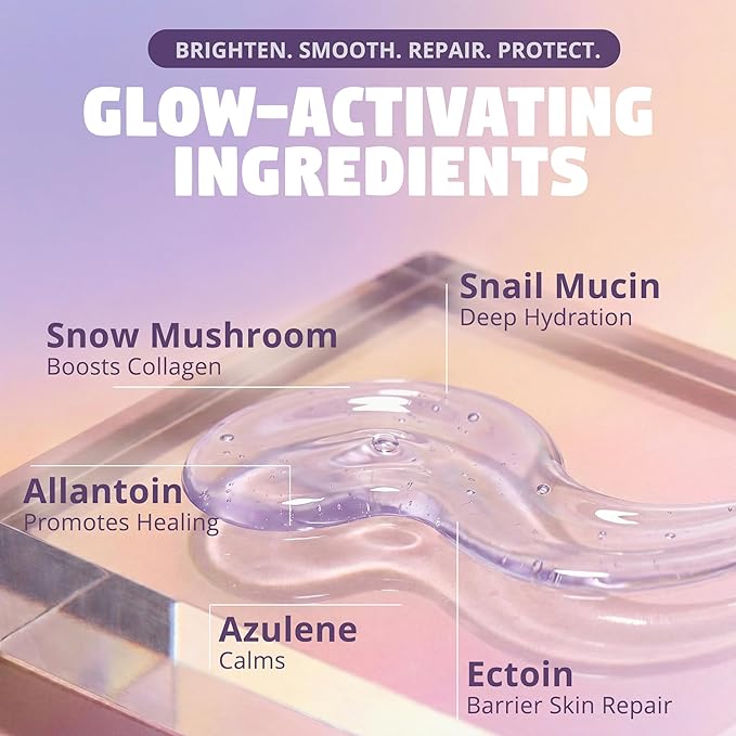 Moon Milk Snail Mucin Moisturizer Gel Cream (3.52 oz) Korean Snail Mucin Serum Cream that Replenishes Moisture & Leaves Skin Brighter, Plumper, Soothed & Smooth