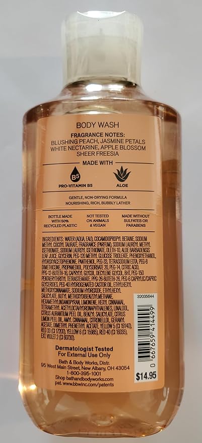 Bath and Body Works Pretty as a Peach Shower Gel and Body Lotion
