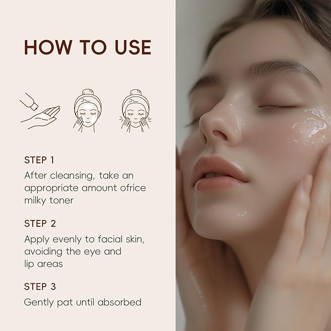 100ml Rice Toner for Skin Care, Contains 94.4% Fermented Rice Extract, Lightweight & Moisturizer Face Toner
