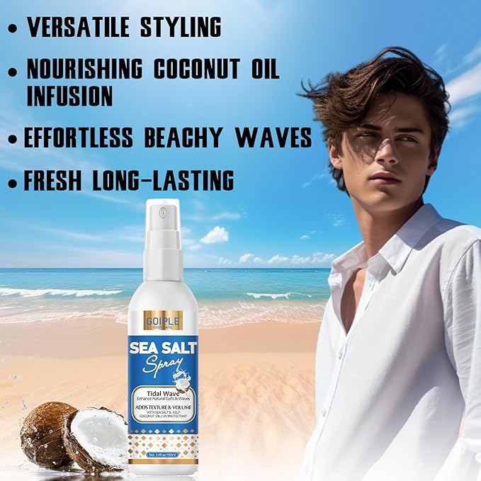 Goiple Hair Styling Powder 1.05oz Natural Look Volumizing & Texturizing Powder Flexible Hold Easy to Apply Texture Powders Sea Salt Spray for Men Women All Hair Style