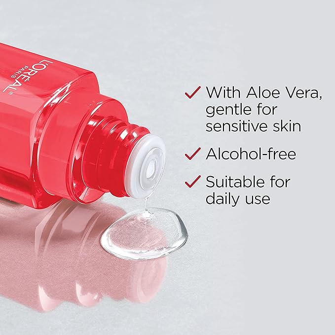L'Oreal Paris Revitalift 5% Pure Glycolic Acid Peeling Toner with Aloe Vera, Alcohol Free, Fragrance Free 6 fl oz