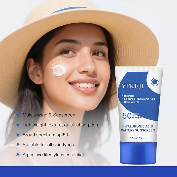 Hyaluronic Acid Watery Sun Gel Moisturizing Sunscreen - Hyaluronic Acid Watery Sun Gel, Non-sticky UV Protection All skin types (2)