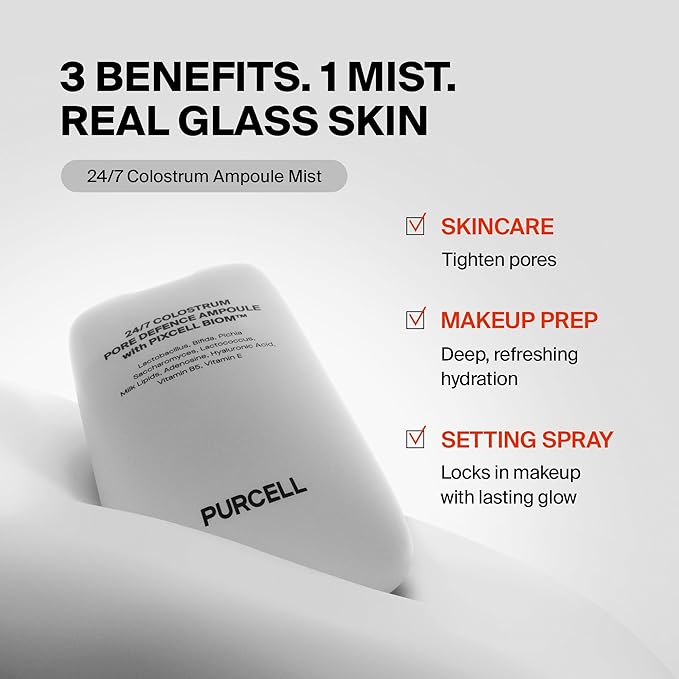 24/7 Colostrum Facial Serum Spray(White, Pack of 2) - Ampoule Mist for Glass skin with Long Hydration, Poreless Smooth Skin, Before & After Makeup, For All Skin types, 1.85 fl oz
