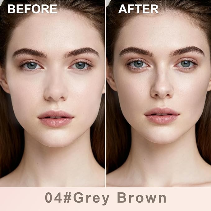 Cool Toned Liquid Contour Stick，Grey Nose Contour for Fair & Neutral Undertone Skin,Long Lasting Cream Bronzer Gray, Blendable Lightweight Contouring Makeup Vegan & Cruelty-Free#04 Grey Brown