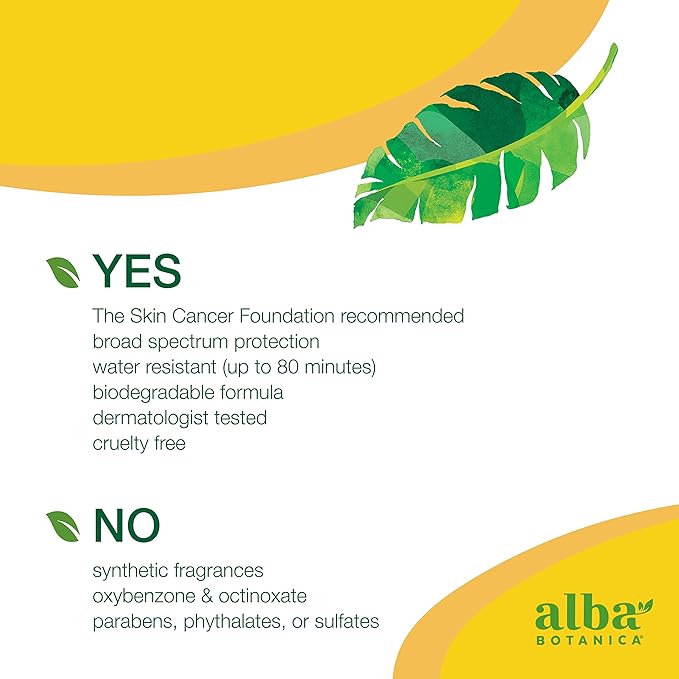 Alba Botanica Sunscreen Lotion, SPF 50, Island Vibe, 3 Oz