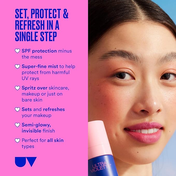 Ultra Violette Preen Screen SPF 50 Facial Sunscreen Mist with Niacinamide 50ml / 1.7 fl oz