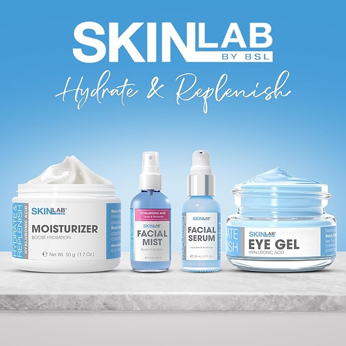SKIN LAB Hydrate & Replenish Facial Mist Spray – Hydrating Face Mist with Hyaluronic Acid, Algae & Seaweed Extracts – Moisturizing Facial Spray Toner for Soft, Fresh, Dewy Skin, 4 fl. oz (118 mL)
