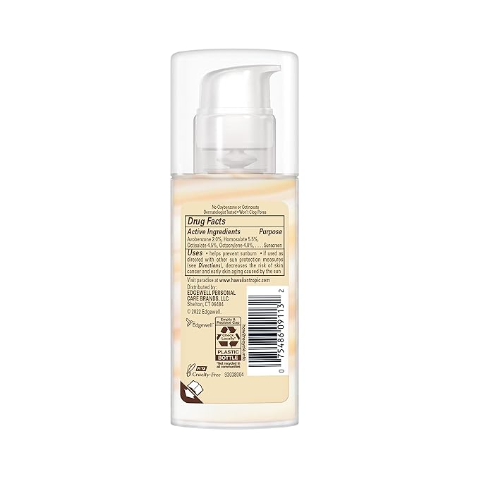Hawaiian Tropic Everyday Active Clear Spray Sunscreen SPF 30, 6oz & Weightless Hydration Face Sunscreen SPF 30, 1.7oz Bundle