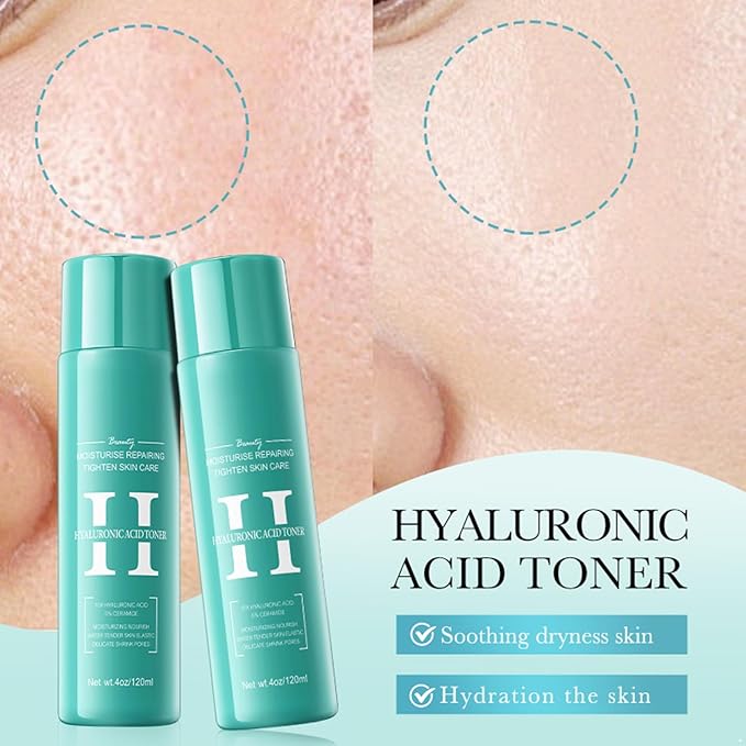 Daily Hydrating Facial Toner for Women | Soothing Alcohol-Free Formula for Moisturized Skin Hyaluronic Acid One Size