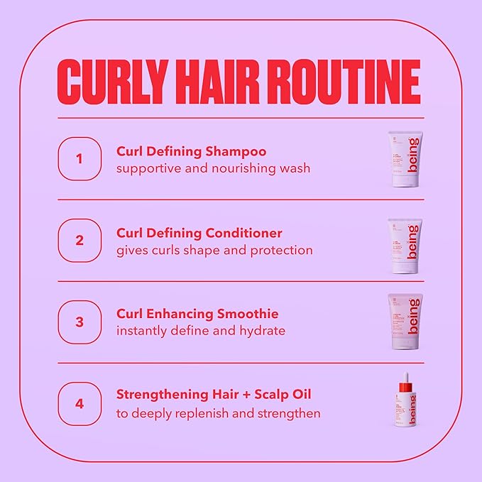 being DREAM CURL SMOOTHIE Curl Enhancing Cream with Coconut Oil and Shea Butter 12 OZ(Pack of 2)