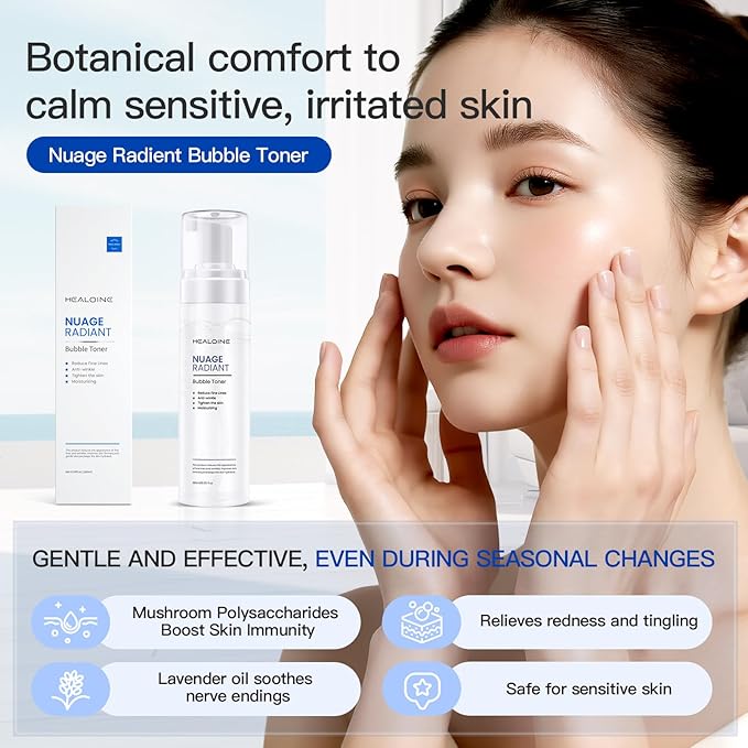 Bubble Toner 180ml and Double Peptides Serum 120ml Bundle