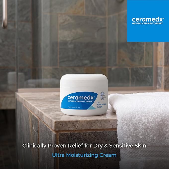 Ceramedx - Ultra Moisturizing Natural Ceramide Cream Unscented for Dry, Sensitive Skin (6 oz.)