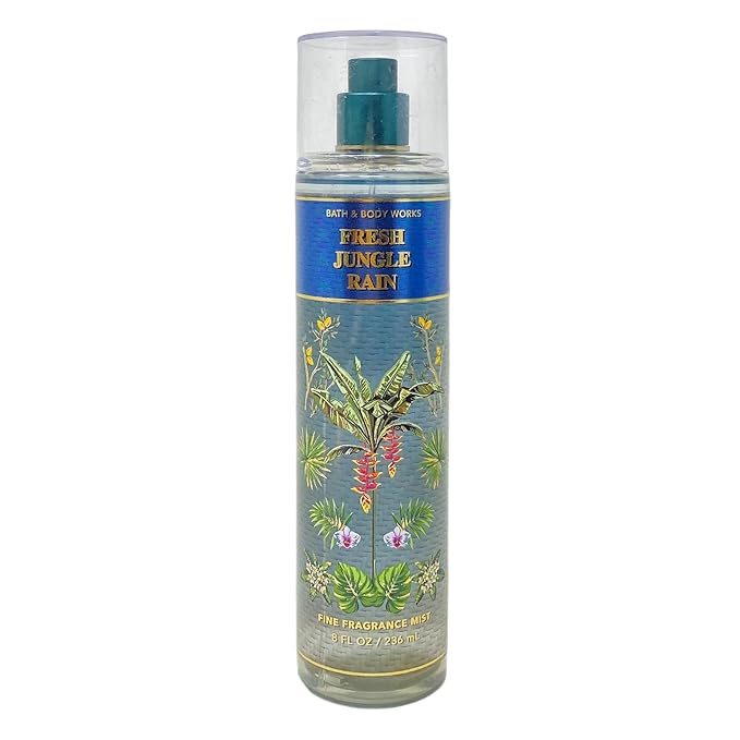 Bath & Body Works Fresh Jungle Rain Fragrance Mist and Body Lotion Duo Set with an Aloe Vera Bar Soap
