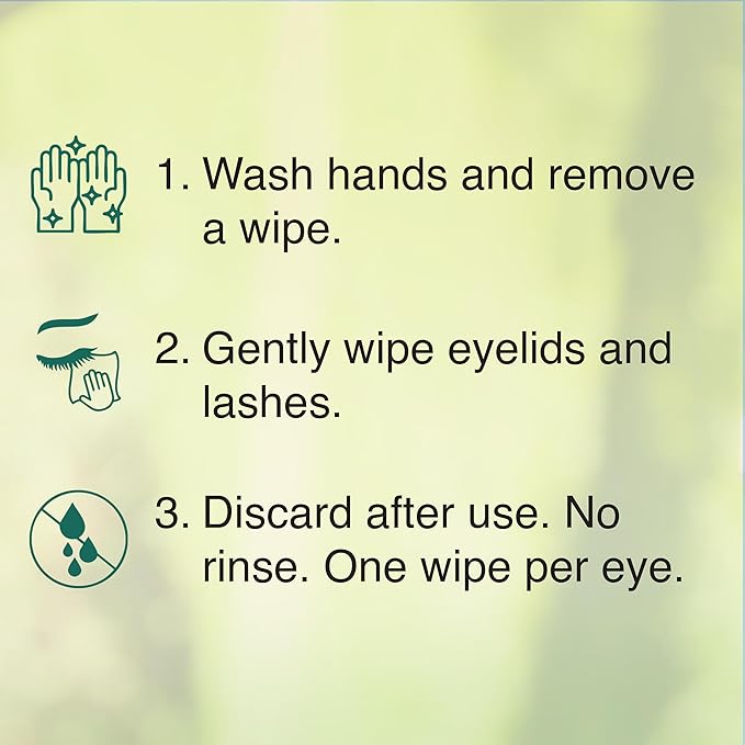 200 PCs Tea Tree Eyelid Wipes – Cleaning Eye Wipes for People with Dry Eyes – Gentle Eyelid Cleanser with Hyaluronic Acid, Chamomile and Aloe – Individually Wrapped & Biodegradable - 2 pack