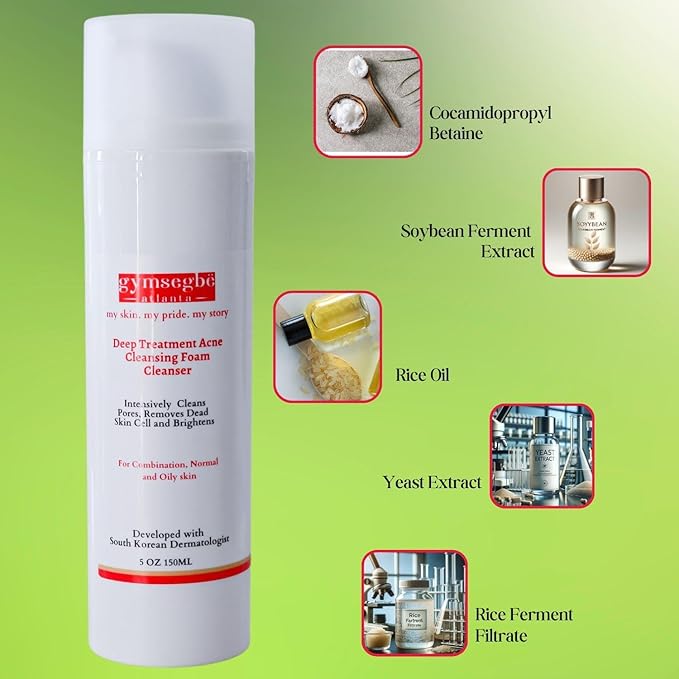 gymsegbë Acne Set: Cleanser, Toner, Serum, and Acid Peel