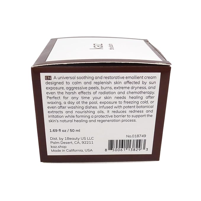 Waxness Kaz The Balm Soothing Skin Recovery Balm for Post Wax Care & Dry Skin 1.69 fl oz (50 ml) – Professional Skin Care – Made in USA