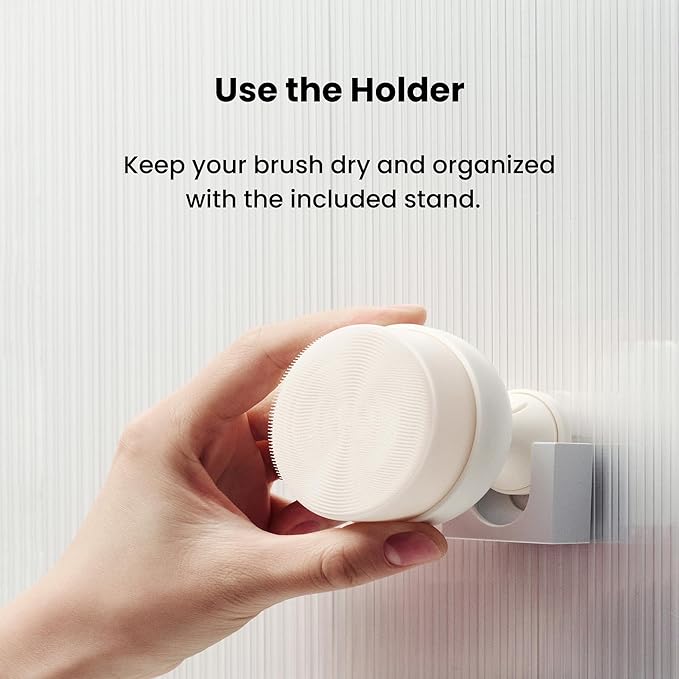 [PODL] Air-Pump Silicone Facial Cleansing Brush | Soft Manual Face Scrubber | 0.3mm Ultra-Fine Bristles, Micro-Bubble Makeup Deep Clean | Exfoliating Pore Care for Blackheads | Korean Skincare Tool