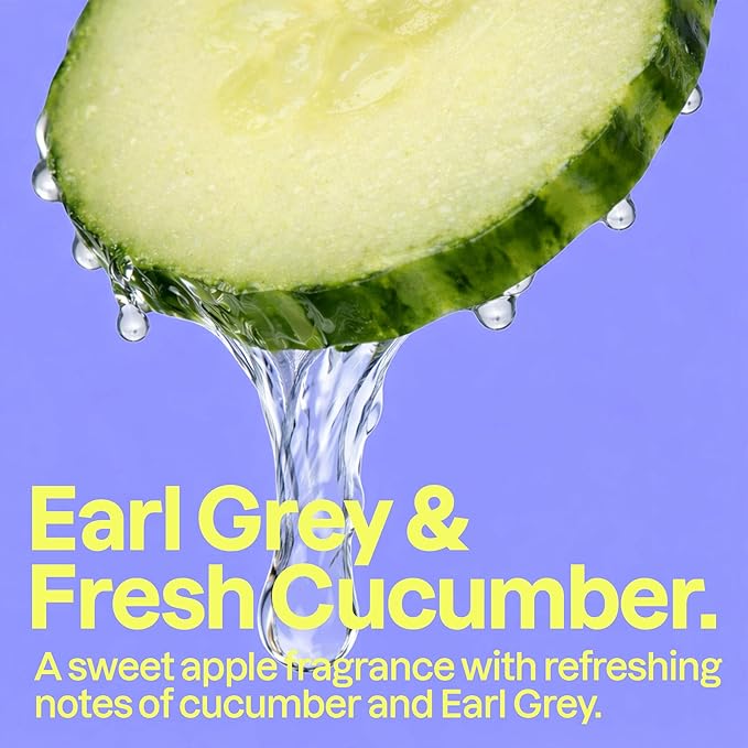 ATTITUDE Liquid Hand Soap, EWG Verified, Plant and Mineral-Based, Vegan Personal Care Products, Earl Grey & Fresh Cucumber Scent, 16 Fl Oz